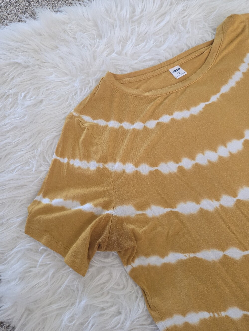 Old Navy Mustard Tie-Dye Short Sleeve Tee Shirt - Women Luxe - Picture 9 of 12